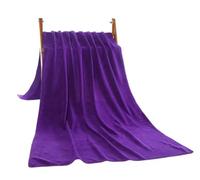 Treer Microfibre Massage Bed Cover Sheet, Solid Colour Thick Couch Towel for SPA, Beauty Salon and Therapists, Washable Treatment Table Blanket (Dark Purple,100x200)