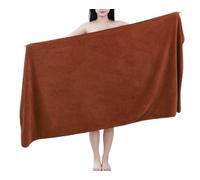 Treer Microfibre Massage Bed Cover Sheet, Solid Colour Thick Couch Towel for SPA, Beauty Salon and Therapists, Washable Treatment Table Blanket (Brown,150x200cm)