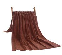 Treer Microfibre Massage Bed Cover Sheet, Solid Colour Thick Couch Towel for SPA, Beauty Salon and Therapists, Washable Treatment Table Blanket (Coffee,100x200)