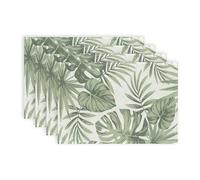 Treer Placemats Set of 2, Green, 30x45cm, Rectangular, Linen, Modern Nordic Classic Style, Table Decorations