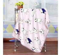 Treer Print Bed Throw Blankets Cartoon, Baby Kids Quilts Fleece Throw Sofa Bed Blankets Super Soft Fluffy Warm Flannel Bedspread 100x75 cm (100x75 cm,Pink bull terrier)