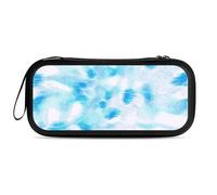 Treer Protective Carrying Case for Nintendo Switch 2, Reversible 3D Printed Travel Carry Case Hard Shell Protective Pouch with Carry Handle and 10 Game Cards Storage (Indigo Dyeing)