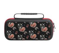 Treer Protective Carrying Case for Nintendo Switch, Valentine's Day Prints Travel Carry Case Hard Shell Protective Pouch with Carry Handle and 20 Game Cards Storage (High Heels)
