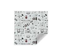 Treer Protective Wrap Camera, Camera Protective Wrapping Lightweight Soft Cloth Magic Self-Adhesive Cloth Around Pouch Lens Protector Cover - Folding Washable (35 * 35cm,Cool Black)