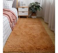 Treer Rugs Living Room Anti Slip Area Rugs for Bedroom Washable Extra Large Shaggy Soft Thick Pile Rug Fluffy Modern Floor Carpets Mat Bedside Rugs for Kids Room (dark brown,80x120cm)