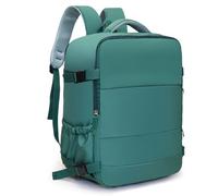 Treer Ryanair Cabin Bags 40x30x20 Underseat Travel Backpack Cabin Bag Carry on Waterproof Hand Luggage for Airplanes, Multiple Pockets Comfort Rucksack for Men, Women (Green)