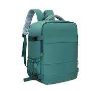 Treer Ryanair Cabin Bags 40x30x20 Underseat Travel Backpack Cabin Bag Solid Color Carry on Water Resistant Hand Luggage for Airplanes, Multiple Pockets Rucksack for Men and Women (Green,40x30x20cm)