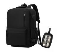 Treer Ryanair Cabin Bags 40x30x20 Waterproof Underseat Travel Backpack Cabin Bag Carry on Hand Luggage for Airplanes, Multiple Pockets Comfort Rucksack for Men, Women (Black)
