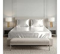 Treer Silk Satin Fitted Sheet Deep Pocket (Deer print 4,200x200cm)