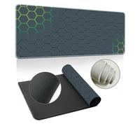 Treer Simple Fashion Style Mouse Mat, Large Mouse Mat with Sewn Edges, Mouse Pad with Non-Slip Base, Gaming Mouse Pad, Mousepad Suitable for Office and Home (700x300mm,Gradient Green)