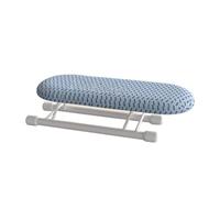 Treer Small Ironing Boards Foldable Tabletop, Tabletop Ironing Board with Removable Cover Protective and Folding Legs Lightweight Compact for Flats, Camping & Caravans (Blue Diamond,26 * 11 * 8cm)