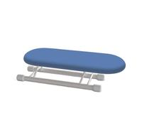 Treer Small Ironing Boards Foldable Tabletop, Tabletop Ironing Board with Removable Cover Protective and Folding Legs Lightweight Compact for Flats, Camping & Caravans (Blue,26 * 11 * 8cm)