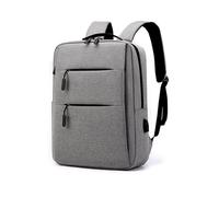 Treer Solid Color Ryanair Cabin Bags with USB Charging Port, Underseat Travel Backpack Cabin, Carry on Hand Luggage Bag 40x30x14 for Airplanes, Multiple Pockets Rucksack for Men and Women (Gray 01)