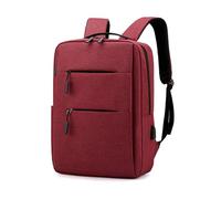 Treer Solid Color Ryanair Cabin Bags with USB Charging Port, Underseat Travel Backpack Cabin, Carry on Hand Luggage Bag 40x30x14 for Airplanes, Multiple Pockets Rucksack for Men and Women (Red 01)