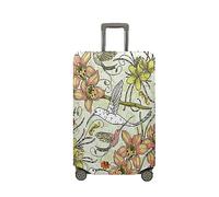 Treer Suitcase Cover,Fresh Floral Print Travel Suitcase Covers Protectors,Cover for 18-32 Inch Suitcase Protector Cover,Resilient Luggage Covers for Suitcases,with Zipper (Flower 12,M)