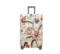 Treer Suitcase Cover,Fresh Floral Print Travel Suitcase Covers Protectors,Cover for 18-32 Inch Suitcase Protector Cover,Resilient Luggage Covers for Suitcases,with Zipper (Flower 6,L)
