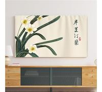 Treer TV Protector Cover, All-Inclusive Elastic Dust-Proof Screen Protector for 22” to 75” TV/PC Display (37 inches, Ink painting 9)