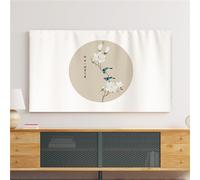 Treer TV Protector Cover, Dust TV Screen Cover All-Inclusive Elastic Dust-Proof Screen Protector for 22” to 75” TV/PC Display (55 inches,Ink painting 6)