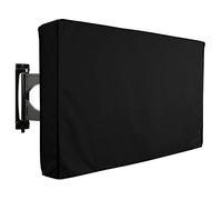 Treer TV Protector Cover, Waterproof Dust TV Screen Cover All-Inclusive Elastic Dust-Proof Screen Protector for 22” to 70” TV/PC Display (22-24 inch,Black)