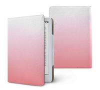 Treer Universal 6.8-7 Inch eReader Protective Case for Kindle Paperwhite 11th/12th Generations,PU Leather Cover with Stand, Card Slot & Elastic Hand Strap (Pink)