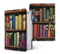 Treer Universal 6.8-7 Inch eReader Protective Case for Kindle Paperwhite for iReader Ocean for BOOX T68 for Kobo Clara, PU Cover with Stand, Card Slot Elastic Hand Strap, Leather Print (Retro)