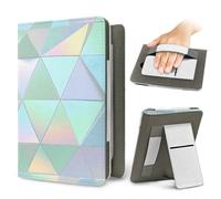 Treer Universal Ebook/eReader Protective Case for Kindle Paperwhite, Protective for Kindle Oasis 3 | 6.8-7 Inch E-Book Reader, PU Cover with Stand Card Slot Hand Strap (Light Green,1)