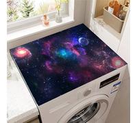 Treer Washer and Dryer Top Protector Mat, Washer Dryer Covers, Protector Washing Machine Cover Absorbent Quick Drying Diatomaceous Mat for Laundry Room Kitchen (The Universe,40x50cm)