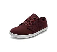 Treer Wide Barefoot Shoes for Men, Unisex Wide Toe Box Walking Trainers for Outdoor Trail Running Gym Minimalist Casual Zero Drop Shoes, Lightweight Breathable, Simple Style Wine Red