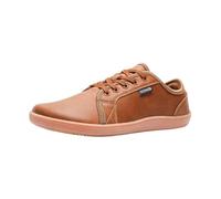 Treer Wide Barefoot Shoes for Men Women, Unisex Wide Toe Box Walking Trainers for Outdoor Trail Running Gym, Waterproof PU Breathable Minimalist Casual Zero Drop Shoes Brown