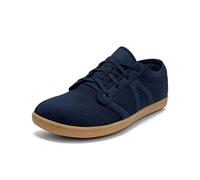 Treer Wide Barefoot Shoes for Men Women, Unisex Wide Toe Box Walking Trainers for Outdoor Trail Running Gym Minimalist Casual Zero Drop Shoes, Lightweight Breathable, Simple Style Navy Blue