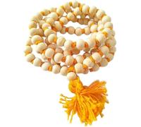 Treeratan Original Tulsi Mala 108 Beads | Handcrafted Basil Wood Jaap Rosary for Chanting, Meditation & Spiritual Healing | Lightweight Prayer Mala for Jap, Puja & Daily Mantra Recitation