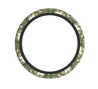 Trees And Animals Print Universal Anti-Slip Steering Wheel Cover, Breathable Neoprene Protector For Car & Suv