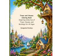 Trees and Houses Coloring Book