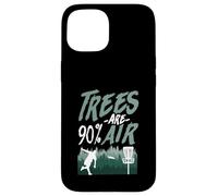Trees Are 90% Air Funny Disc Golf Logic Case for iPhone 15