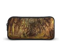 Trees Avenue Road Pen Toiletry Bag Pencil Case Box Makeup Pouch Travel Cosmetic Organizer Purse