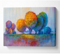 Trees In The Distant Canvas Print Wall Art - Medium 20 X 32 Inches