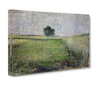 Trees in the Fields by Kuroda Seiki Canvas Print | Gallery Wrapped 30mm Frame Wall Art | 30x20 inches | Ready to Hang | Contemporary Landscape Picture | Living Room Bedroom Lounge Office