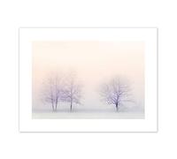 Trees In Winter Landscape Snow Canvas Wall Art Print