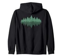 Trees Lake Reflection outdoors Nature Landscape Forester Zip Hoodie