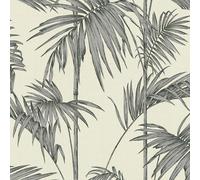 Trees Leaves Metallic Exotic Woods Blossom Trails Frond Palm Wallpaper - Various