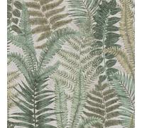 TREES & LEAVES WALLPAPER - FLORAL METALLIC TROPICAL GLITTER PALM LEAF TRAILS