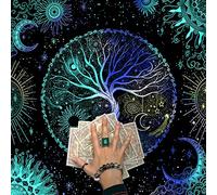 Trees of the Altar Fabric Tarot Cards Tablecloth God Cards Table Cloth Square Tapestry Delivery Tarot Tablecloth