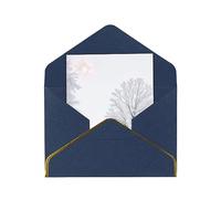 Trees On Snowy Days Print Blank Greeting Cards, Pearl Paper Envelopes Suitable For Various Occasions - Anniversary Cards, Thank You Cards, Holiday Cards, Wedding Cards, Congratulations, And More