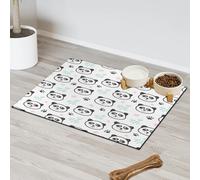 Trees Paws Pandas Pet Feeding Mat for Cat Dog Water Bowl Food Mats Cute Panda Pet Feeding Mats Absorbent Nti-Slip Contain Spills Protects Floors Placemat 30.4 x 50.8 cm