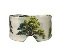 Trees Swaying in the Wind Double-Sided Printed Eye mask, Soft and Light-Blocking, Suitable for Travel and Home