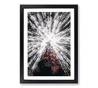 Trees Touching The Sky in Abstract Framed Print | A2 Black Framed Wall Art | Ready to Hang | Abstract Floral Picture | Living Room Bedroom Lounge Office