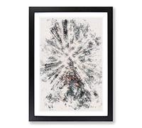 Trees Touching The Sky Watercolour Framed Print | A2 Black Framed Wall Art | Ready to Hang | Modern Floral Picture | Living Room Bedroom Lounge Office