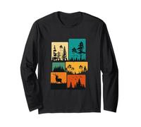 Trees Wildlife Nature Outdoor Vintage Forest Long Sleeve T-Shirt