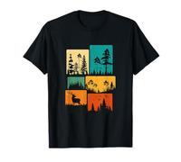 Trees Wildlife Nature Outdoor Vintage Forest T-Shirt