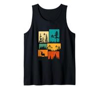 Trees Wildlife Nature Outdoor Vintage Forest Tank Top